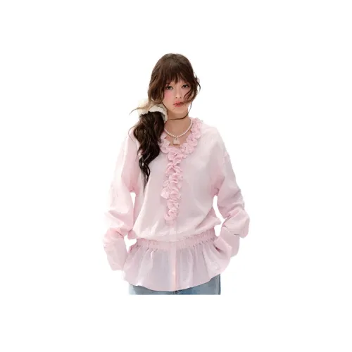 Guuka Hero Светло-розовые Женские Рубашки