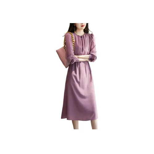 【Dme】 Длинное платье с длинными рукавами женское