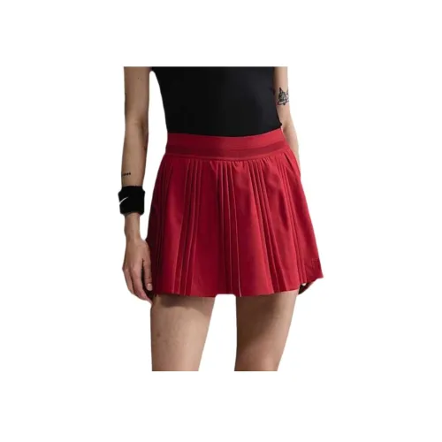 nike CourtDri Форма Повседневные короткие юбки Женские Фитнес-красный