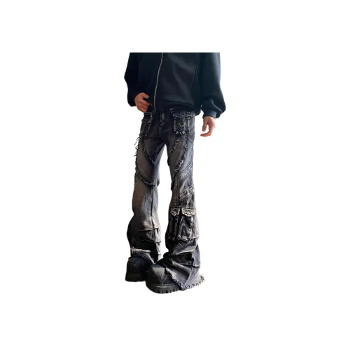 CORNILOT Черный Серый Цвет Унисекс Джинсы