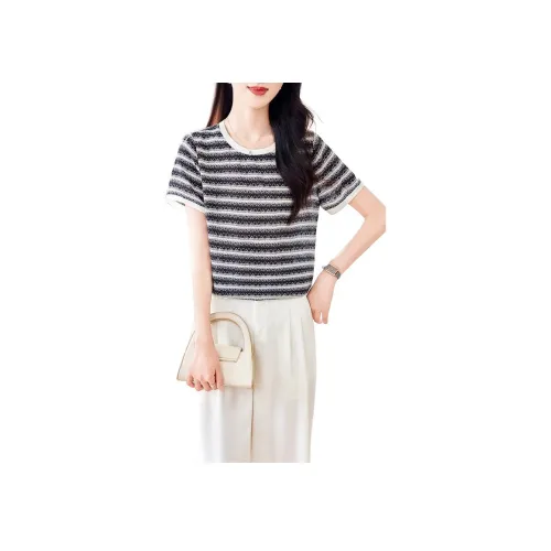 Yi Mengyuan Комплект с рукавами из шелка рубашка женский