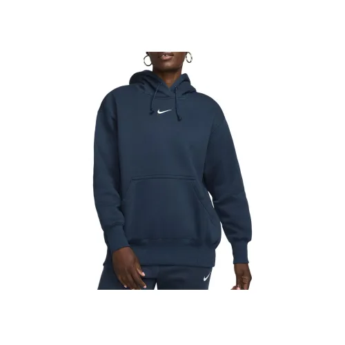 nike Sportswear Phoenix Fleece Толстовка Женская Морской Синий