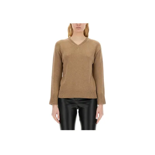 'S MAX MARA' Свитер Женский Светлый Умбра