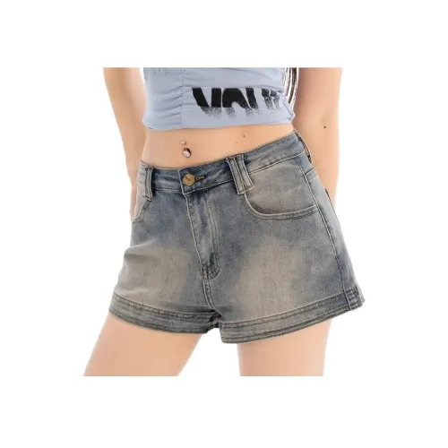 YEARNED Джинсовые шорты Женские Винтажный синий