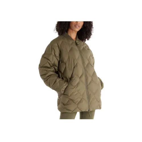 New Balance Pinnacle Bomber Down Jacket Женские Темный цвет Лесной мшистый