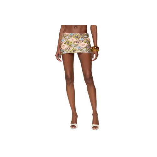 Edikted Naama Sequin Мини Юбка-Шорты Повседневные Короткие Юбки Женские