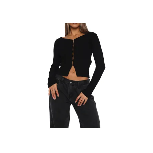 WHITE FOX Время для Слая Длинный рукав Трикотажный топ Женские