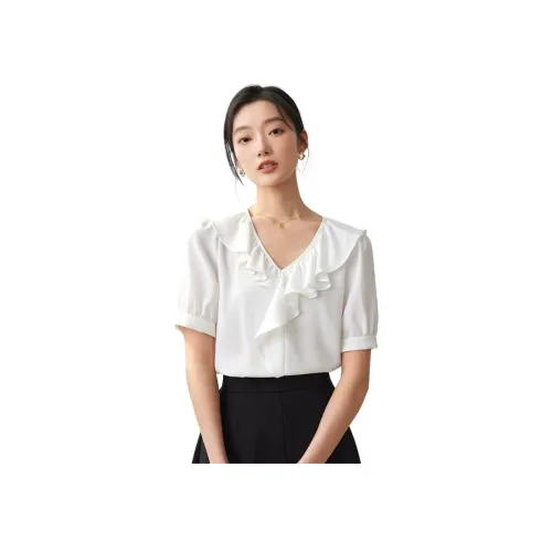 Dajia Poetry Белые Женские Рубашки