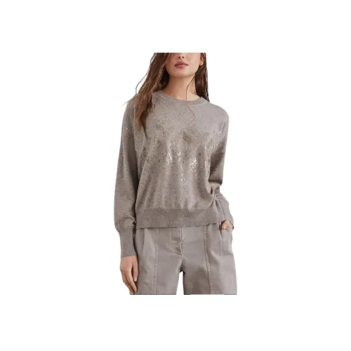 BRUNELLO CUCINELLI FW24 Трикотаж Женский Холодный Бежевый