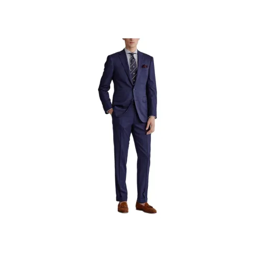 Ralph Lauren Purple Label Морской Синий Мужской Деловой Костюм