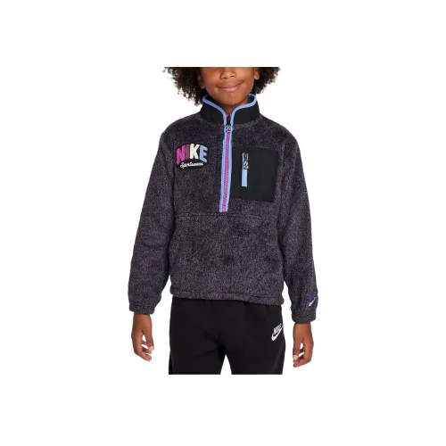 Nike Детский топ Sportswear Powder Play Черный для детей 3-7 лет