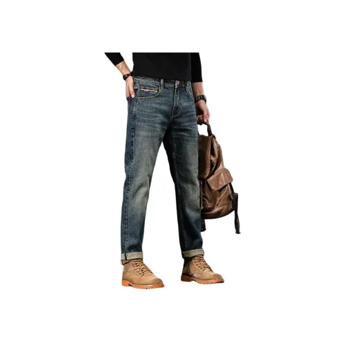 ZENGZHI Джинсы Облегающий крой Прямой крой Унисекс