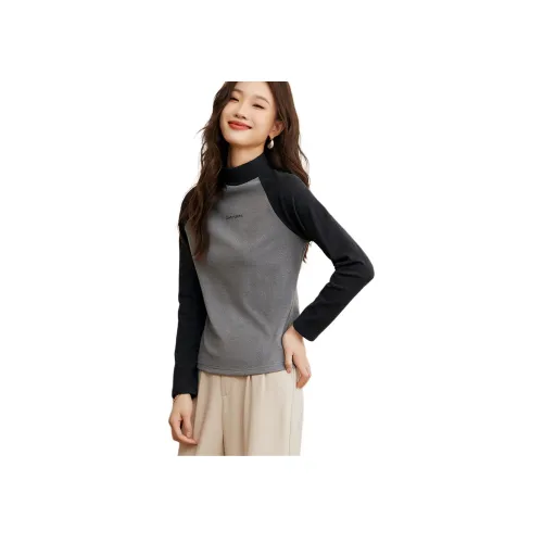 Mo Han Yi Mei T Рубашка Женская Черная и Серая