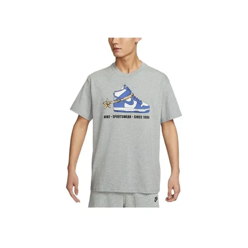 Nike Sportswear Светло-Серый Мужской T-Рубашки
