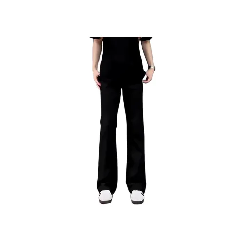 PISYPOX Черные Унисекс Брюки для костюма