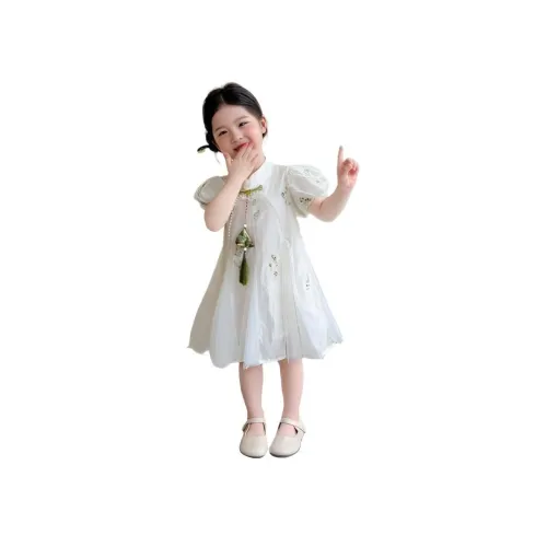 MUMUTU Бежевый Ципао с Zongzi Детские Платья