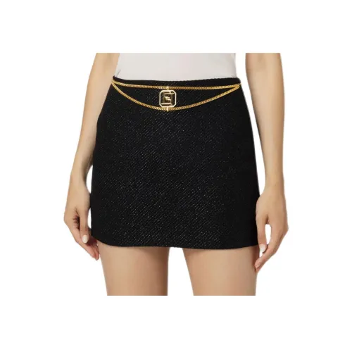 Elisabetta Franchi Повседневные короткие юбки Женские Черный