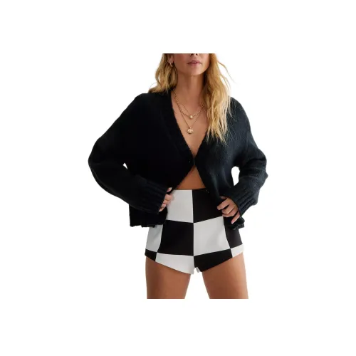 NASTY GAL Цветной Блок Панель Tailored Шорты Hotpant Повседневные шорты Женские Монохромный