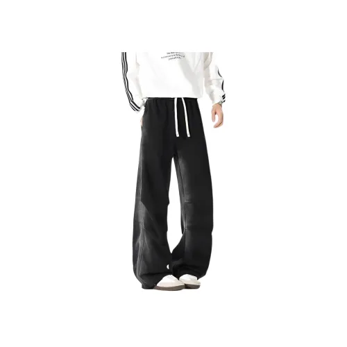 SAGP 100% хлопок Черный Унисекс Повседневные брюки