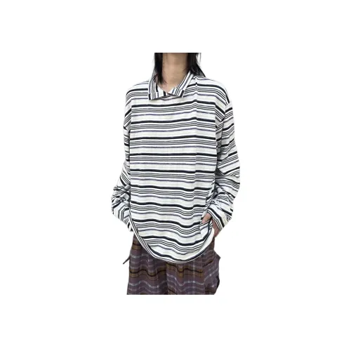 TUOFEI Полосы Унисекс Рубашки