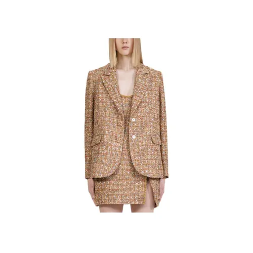 Self Portrait Куртка Женская CAMEL Золото