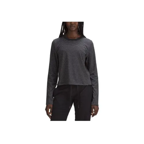 Lululemon Женские футболки с черно-белыми полосами