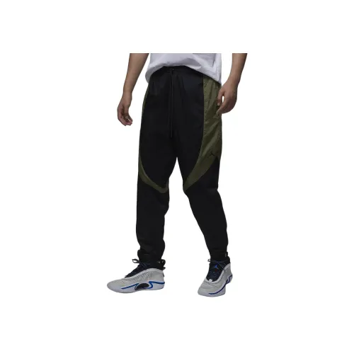 Jordan Sport Джем Черный/Средне-оливковый зеленый/Черный Мужские Повседневные Брюки