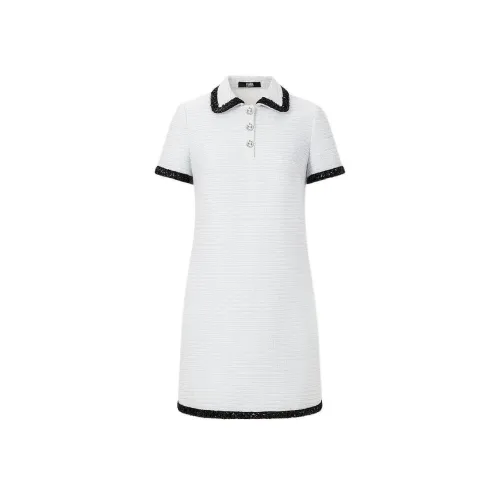 KARL LAGERFELD Короткий рукав Платье Женское Синий