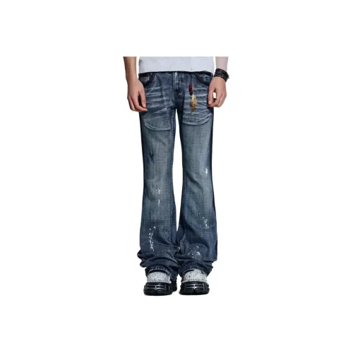 Jaded London Винтажные синие мужские джинсы