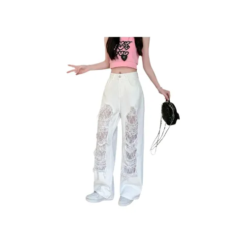 Olivia Share777 Белый Женские Джинсы