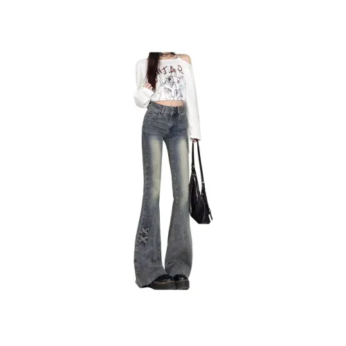 PLUSONEONE+ Blue Women's Jeans PLUSONEONE+ Синий Женские Джинсы