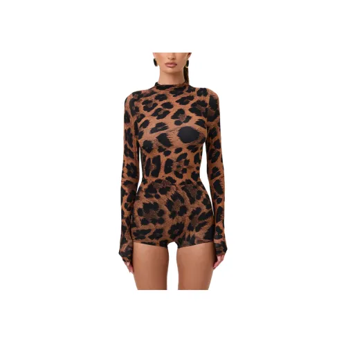 NAKED WARDROBE Шорты женские повседневные с леопардовым принтом