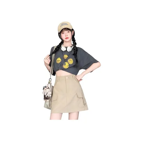 MIIOW Карго Юбки Короткие Женские