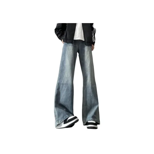 XUBAIHUO Blue Unisex Jeans XUBAIHUO Синий Унисекс Джинсы
