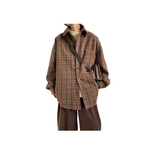 FOMOCE Коричневый Унисекс Рубашки