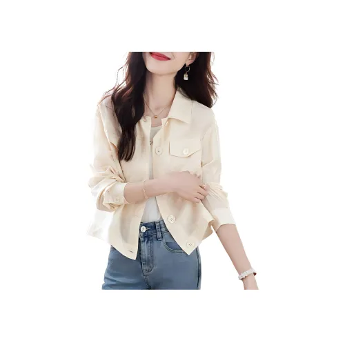 Mo Han Yi Mei Рубашка Женская Бежевая