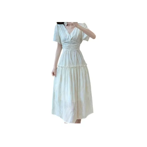 SIXUSICHOU Короткий рукав Платье Женское