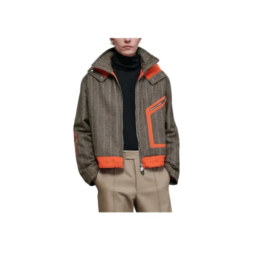 HERMES Куртки и Пальто Мужской Оранжевый