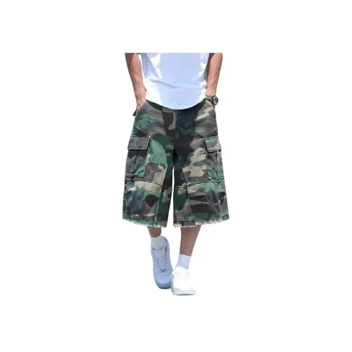JIARONG Камуфляж Унисекс Шорты Карго
