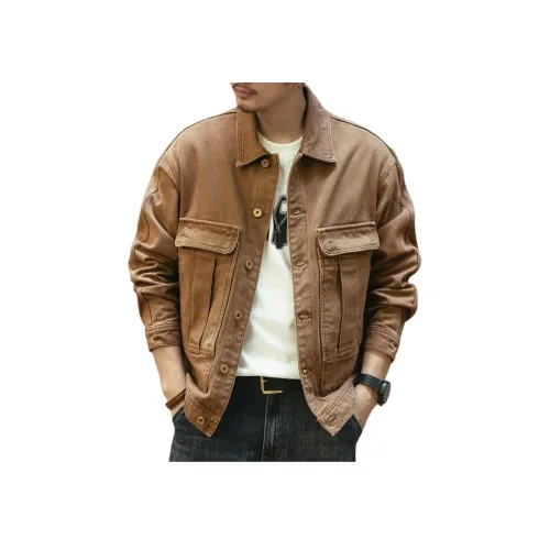 GELANLU Куртки Пальто Свободный крой Унисекс