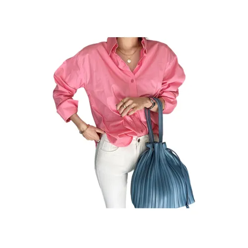 NANING9 Розовые Женские Рубашки