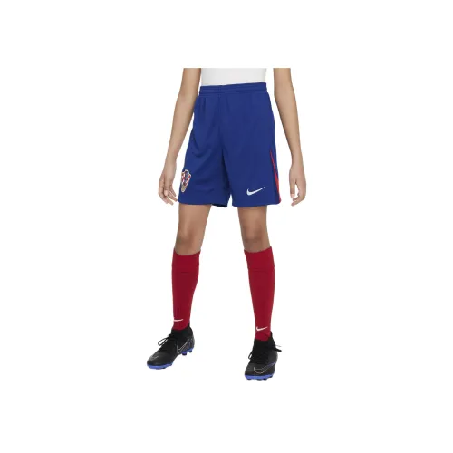 nike Шорты Подростки Темно-Королевский Синий Университетский Красный Белый