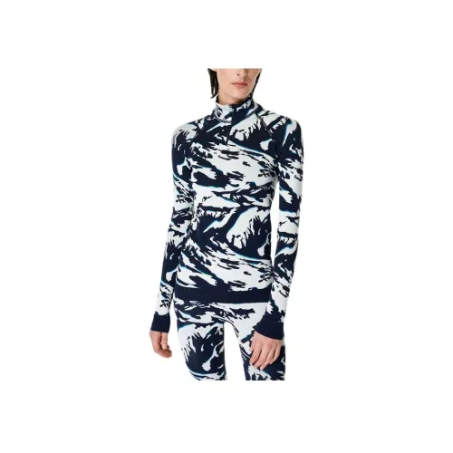 Sweaty Betty T-Shirt Женская Синие Снежные горы