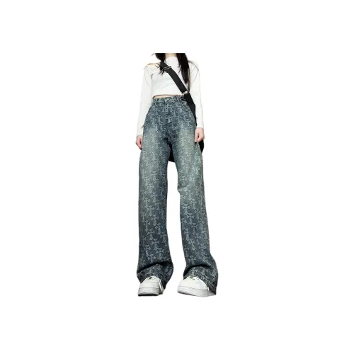 SAME FLOW Синий Унисекс Джинсы