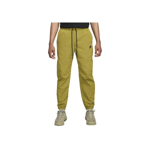 Найк Вязаные Тренировочные Штаны Мужские Мохово-Зеленые