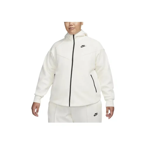 nike Sportswear Tech Fleece WINDRUNNER Куртки Пальто Женские Светлый Айвори Белый