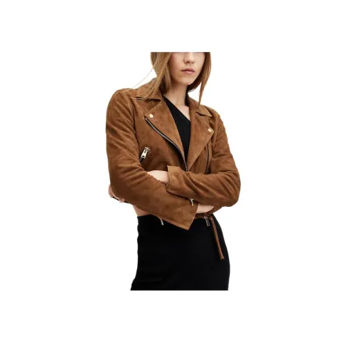 ALLSAINTS Коричневый Женские Кожаные Куртки
