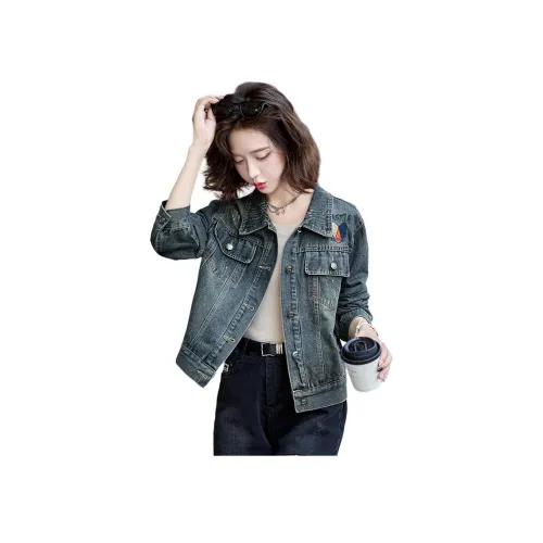 MEXICAN Джинсовый синий Женские Джинсовые куртки