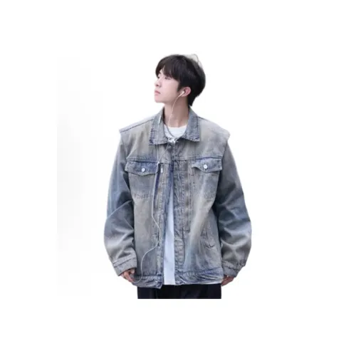 YEARNED Синий Унисекс Джинсовые куртки