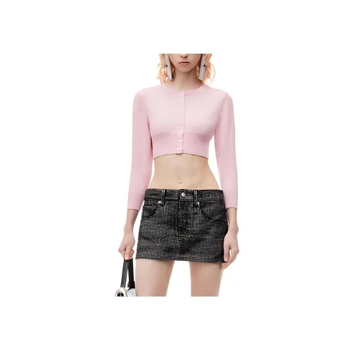 alexander wang Розовый Кружевной Женский Свитер